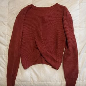 Forever 21 burgundy pullover sweater L